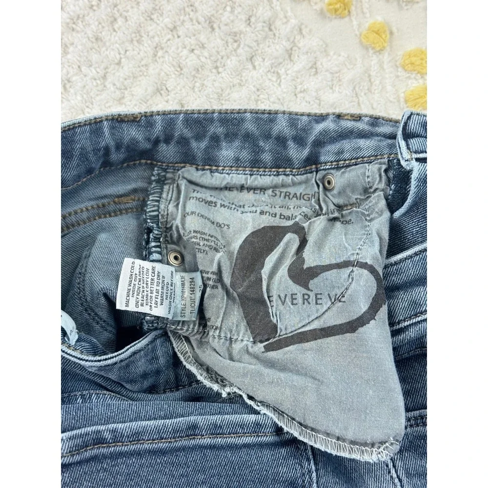 EVEREVE The Ever Straight High Rise Womens Jeans Size‎ 25 Dark Wash Denim - Picture 6 of 10